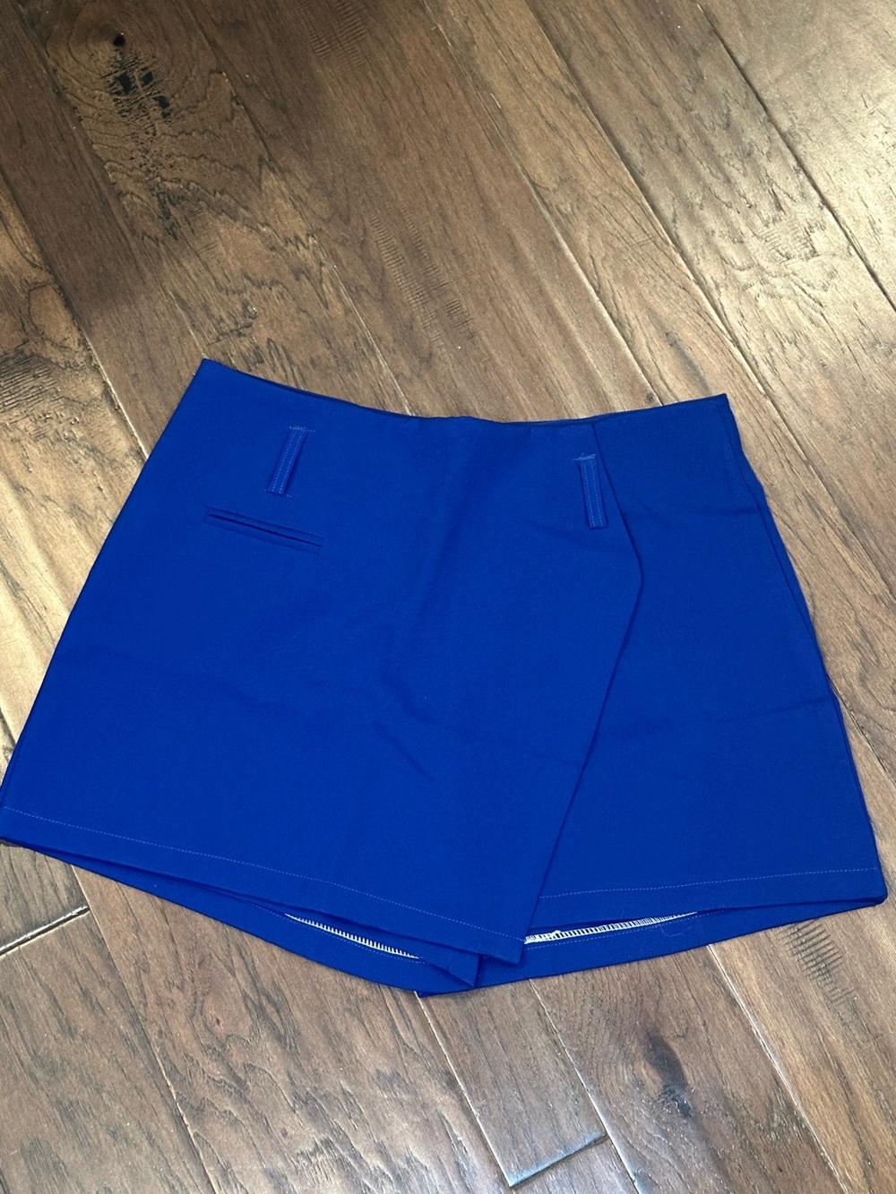 Women's Electric Blue Skort - Sleek Everyday Style from Shanaa Bangkok size L